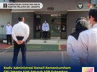 Kadiv Administrasi Kanwil Kemenkumham DKI Jakarta Ajak Seluruh ASN Sukseskan Penilaian DE TPN Menuju WBBM Tahun 2022