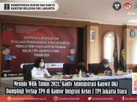 Menuju WBK Tahun 2021, Kadiv Administrasi Kanwil DKI Dampingi Verlap TPN di Kantor Imigrasi Kelas I TPI Jakarta Utara