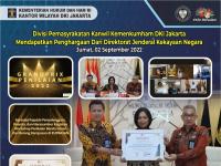 Divisi Pemasyarakatan Kanwil Kemenkumham DKI Jakarta Mendapatkan Penghargaan dari DJKN