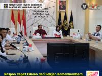 Respon Cepat Edaran dari Sekjen Kemenkumham, Ibnu Chuldun Beri Arahan Langsung  Kepada Seluruh Satker di DKI Jakarta