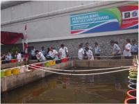 Penebaran benih ikan lele oleh Walikota Jakarta Pusat di Lapas Salemba
