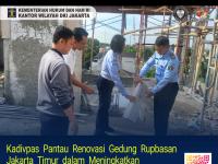 Kadivpas Pantau Renovasi Gedung Rupbasan Jakarta Timur dalam Meningkatkan Kualitas Pemeliharaan Basan dan Baran