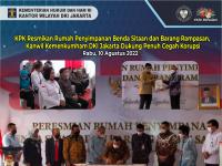 KPK Resmikan Rumah Penyimpanan Benda Sitaan dan Barang Rampasan, Kanwil Kemenkumham DKI Jakarta Dukung Penuh Cegah Korupsi