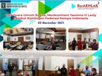 Raih Juara Umum Kedua, Menkumham Yasonna H Laoly Sambut Kontingen Federasi Kempo Indonesia