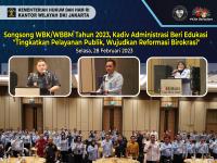 Songsong WBK/WBBM Tahun 2023, Kadiv Administrasi Beri Edukasi 