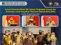 Kanwil Kemenkumham DKI Jakarta Tingkatkan Sinergi dan Komitmen untuk Wujudkan Peraturan Daerah Berkualitas