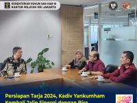 Persiapan Tarja 2024, Kadiv Yankumham Kembali Jalin Sinergi dengan Biro Hukum Pemprov DKI Jakarta