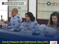 Penuhi Pelaporan Aksi HAM Daerah Tahun 2023, Kanwil Kemenkumham DKI Jakarta Gelar Rapat Koordinasi dengan Pemprov DKI Jakarta