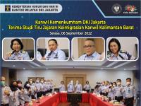 Kanwil Kemenkumham DKI Jakarta Terima Studi Tiru Jajaran Keimigrasian Kanwil Kalimantan Barat