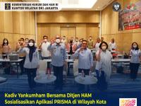 Kadiv Yankumham Bersama Ditjen HAM Sosialisasikan Aplikasi PRISMA di Wilayah Kota Administrasi Jakarta Utara