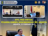 Apel Virtual, Kakanwil Kemenkumham DKI Jakarta: 