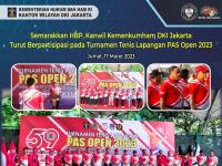 Semarakkan HBP, Kanwil Kemenkumham DKI Jakarta Turut Berpartisipasi pada Turnamen Tenis Lapangan PAS Open 2023