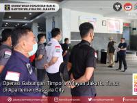 Operasi Gabungan Timpora Wilayah Jakarta Timur di Apartemen Bassura City