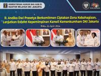 R. Andika Dwi Prasetya Berkomitmen Ciptakan Zona Kebahagiaan, Lanjutkan Estafet Kepemimpinan Kanwil Kemenkumham DKI Jakarta