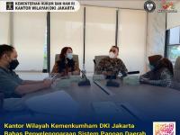 Kantor Wilayah Kemenkumham DKI Jakarta Bahas Penyelenggaraan Sistem Pangan Daerah Melalui Rapat Harmonisasi Raperda