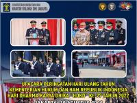 Gelar Upacara Peringatan HDKD ke-77, Kanwil Kemenkumham DKI Jakarta Apresiasi Sinergitas dengan Para Mitra Strategis