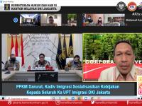 PPKM Darurat, Kadiv Imigrasi Sosialisasikan Kebijakan Kepada Seluruh KaUPT Imigrasi DKI Jakarta