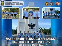 Kanwil Kemenkumham DKI Jakarta Hadiri Tabur Bunga, Peringatan Hari Bhakti Imigrasi Ke-72
