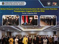 Berikan Pelayanan Terbaik, Kanwil Kemenkumham DKI Jakarta Gelar Pelantikan Pewarganegara, Anggota MPWN dan PPNS