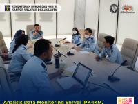 Analisis Data Monitoring Survei IPK-IKM, Kanwil Kemenkumham DKI Jakarta Gelar Rapat Pelaksanaan Monev IPK-IKM