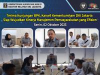 Terima Kunjungan BPK, Kanwil Kemenkumham DKI Jakarta Siap Wujudkan Kinerja Manajemen Pemasyarakatan yang Efisien