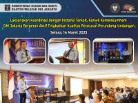 Laksanakan Koordinasi dengan Instansi Terkait, Kanwil Kemenkumham DKI Jakarta Berperan Aktif Tingkatkan Kualitas Peraturan Perundang-undangan