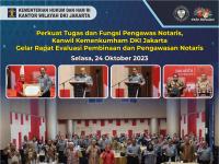 Perkuat Tugas dan Fungsi Pengawas Notaris, Kanwil Kemenkumham DKI Jakarta Gelar Rapat Evaluasi Pembinaan dan Pengawasan Notaris