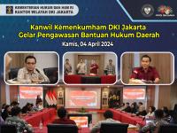 Kanwil Kemenkumham DKI Jakarta Gelar Pengawasan Bantuan Hukum Daerah
