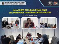 Ketua MKNW DKI Jakarta Pimpin Rapat atas Permohonan Pemeriksaan Notaris oleh APH
