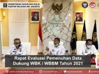 Menuju WBBM, Kadivmin Pimpin Rapat Koordinasi Pemenuham Data Dukung 2021 dilingkungan Kumham DKI Jakarta