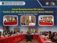 Kanwil Kemenkumham DKI Jakarta Pastikan OBH Berikan Bantuan Hukum Secara Maksimal