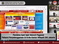 Pembina Apel Ajak Seluruh Pegawai Pahami Penyelenggaraan Si Ki-Be Kantor Wilayah DKI Jakarta