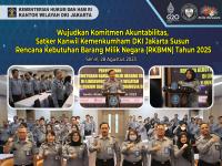 Wujudkan Komitmen Akuntabilitas, Satker Kanwil Kemenkumham DKI Jakarta Susun Rencana Kebutuhan Barang Milik Negara (RKBMN) Tahun 2025
