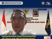 Kadivyankumham Kanwil Kemenkumham DKI Jakarta Ajak OBH Tingkatkan Kinerja dan Maksimalkan Penyerapan Anggaran Bantuan Hukum Tahun 2022