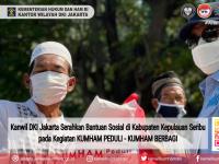 Kanwil DKI Jakarta Serahkan Bantuan Sosial di Kabupaten Kepulauan Seribu pada Kegiatan KUMHAM PEDULI - KUMHAM BERBAGI