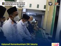 Kakanwil Kemenkumham DKI Jakarta Ajak Jamaah Rutan Kelas I Jakarta Pusat Tingkatkan Ibadah di Akhir Ramadhan