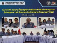 Kanwil DKI Jakarta Matangkan Persiapan Edukasi Pencegahan Pelanggaran Hak Kekayaan Intelektual ke Perguruan Tinggi