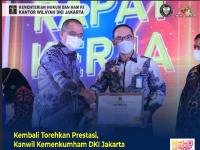 Kembali Torehkan Prestasi, Kanwil Kemenkumham DKI Jakarta Raih Terbaik III Inovasi Layanan AHU