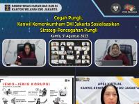 Cegah Pungli, Kanwil Kemenkumham DKI Jakarta Sosialisasikan Strategi Pencegahan Pungli
