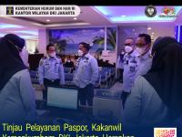 Tinjau Pelayanan Paspor, Kakanwil Kemenkumham DKI Jakarta Harapkan Gerak Cepat Jajaran Tingkatkan Pelayanan