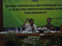 Sosialisasi Eksistensi Balai Harta Peninggalan Jakarta Di Era Reformasi Birokrasi Dan Supremasi Hukum