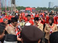 WBP Lapas Narkotika Jakarta Hadiri Apel Besar Pramuka di Monas
