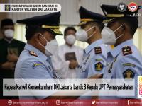 Kepala Kanwil Kemenkumham DKI Jakarta Lantik 3 Kepala UPT Pemasyarakatan