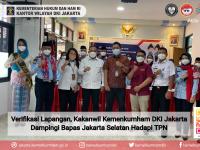 Verifikasi Lapangan, Kakanwil Kemenkumham DKI Jakarta Dampingi Bapas Jakarta Selatan Hadapi TPN
