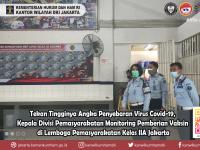 Tekan Tingginya Angka Penyebaran Virus Covid-19, Kepala Divisi Pemasyarakatan Monitoring Pemberian Vaksin di Lembaga Pemasyarakatan Kelas IIA Jakarta