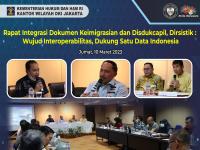 Rapat Integrasi Dokumen Keimigrasian dan Disdukcapil, Dirsistik : Wujud Interoperabilitas, Dukung Satu Data Indonesia