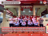 Peringati Hari Raya Waisak, UPT Lingkungan DKI Jakarta Berikan Remisi Khusus Bagi Narapidana Beragama Budha