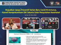 Wujudkan Upaya Preventif Varian Baru Covid-19 Arcturus, Kanwil Kemenkumham DKI Jakarta Gelar Penyuluhan Kesehatan