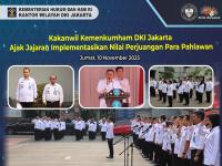 Kakanwil Kemenkumham DKI Jakarta Ajak Jajaran Implementasikan Nilai Perjuangan Para Pahlawan