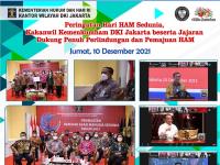 Peringatan Hari HAM Sedunia, Kakanwil Kemenkumham DKI Jakarta beserta Jajaran  Dukung Penuh Perlindungan dan Pemajuan HAM